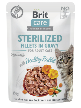 Brit Care Cat Fillets in Gravy Sterilized...