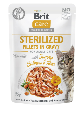 Brit Care Cat Fillets in Gravy Sterilized...