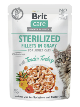 Brit Care Cat Fillets in Gravy Sterilized...
