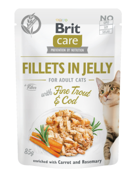 Brit Care Cat Fillets in Jelly Fine Trout & Cod...