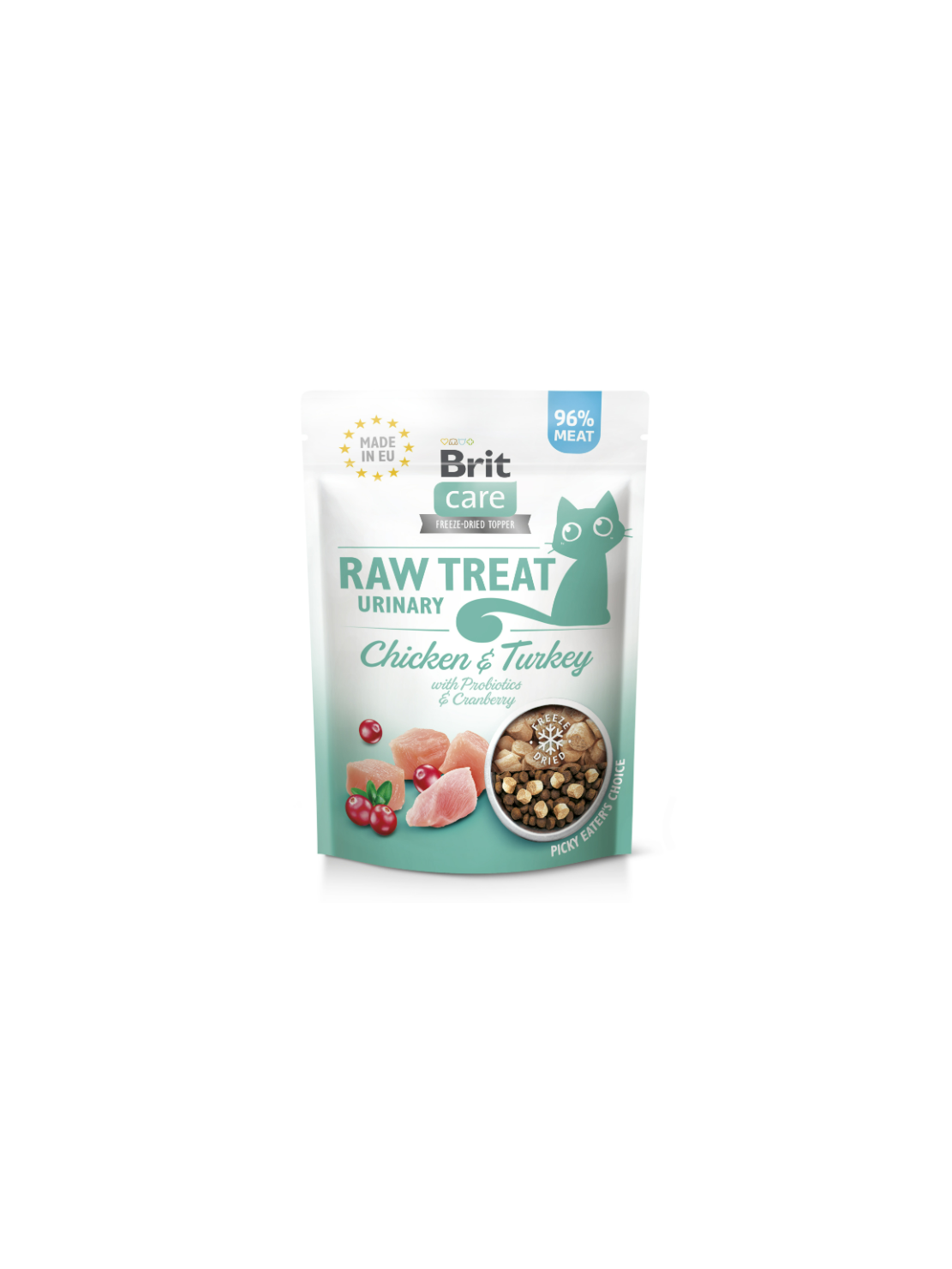 Brit Raw Treat Cat Urinary Turkey & Chicken 40 g – Liofilizowany funkcjonalny przysmak dla kotów