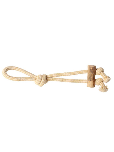 Dingo Psia-Kawka Gryzak z drewna kawowego sznurowy przeciągacz 37cm