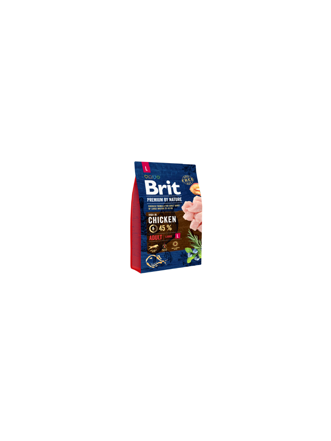 Brit Premium by Nature Adult L 3 kg – Sucha karma z kurczakiem dla dorosłych psów ras dużych