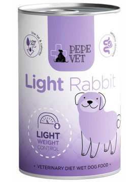 Paka Zwierzaka PEPE VET Light Rabbit puszka 400g