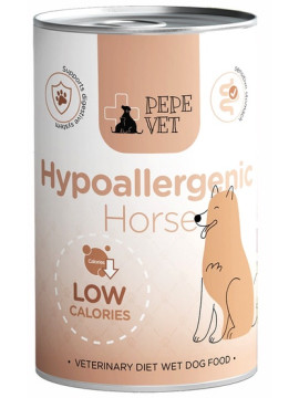 Paka Zwierzaka PEPE VET Hypoallergenic Horse puszka 400g