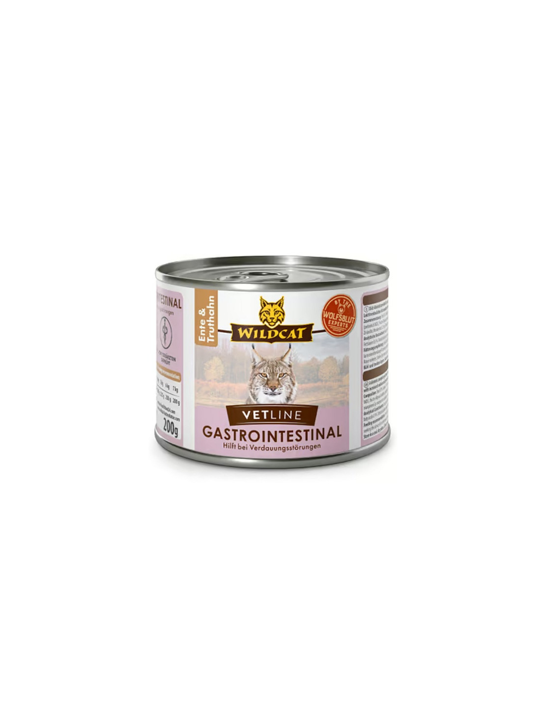 Wildcat VetLine Gastrointestinal Kaczka i indyk puszka 200g