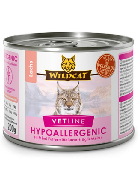 Wildcat VetLine Hypoallergenic Łosoś puszka 200g