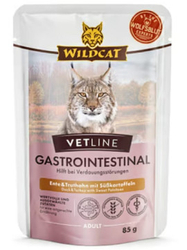 Wildcat VetLine Gastrointestinal Kaczka i indyk saszetka 85g