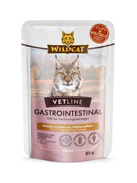 Wildcat VetLine Gastrointestinal Kaczka i indyk saszetka 85g