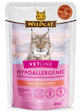 Wildcat VetLine Hypoallergenic Łosoś saszetka 85g