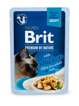 Brit Care Cat Fillets in Gravy Hearty Chicken...