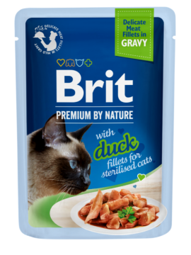 Brit Care Cat Fillets in Gravy Sterilized Duck...