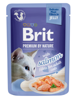 Brit Care Cat Fillets in Jelly Choice Salmon 85...