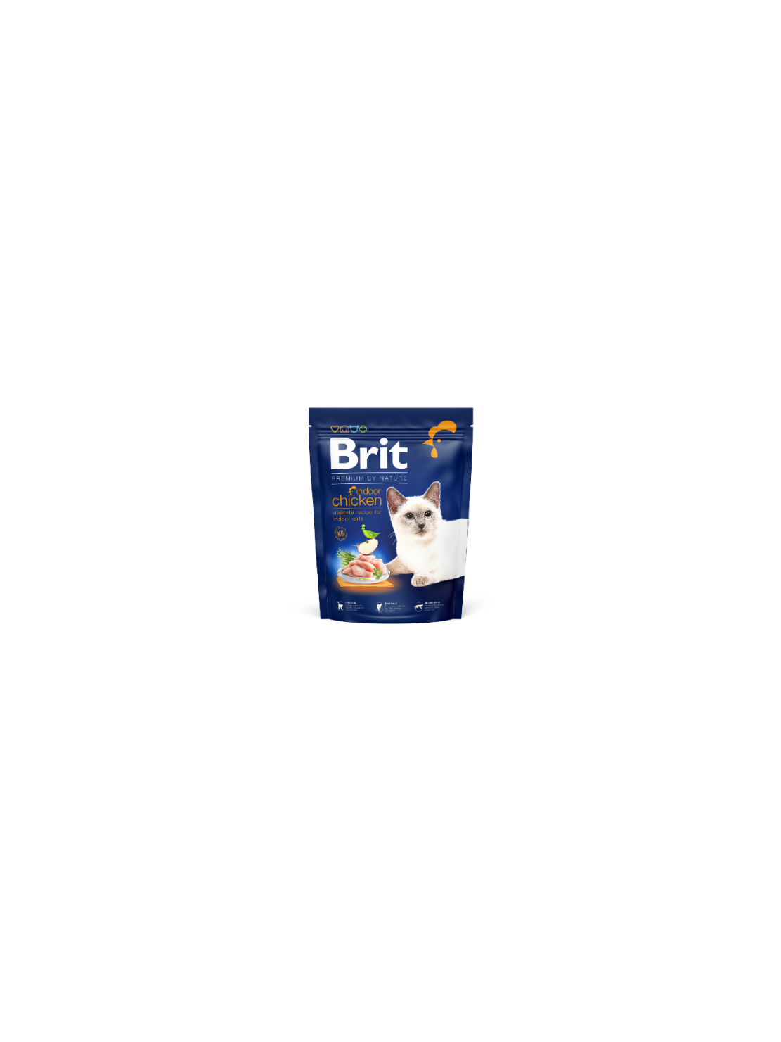 Brit Premium by Nature Cat Indoor Chicken 300 g – Sucha karma z kurczakiem dla kotów niewychodzących