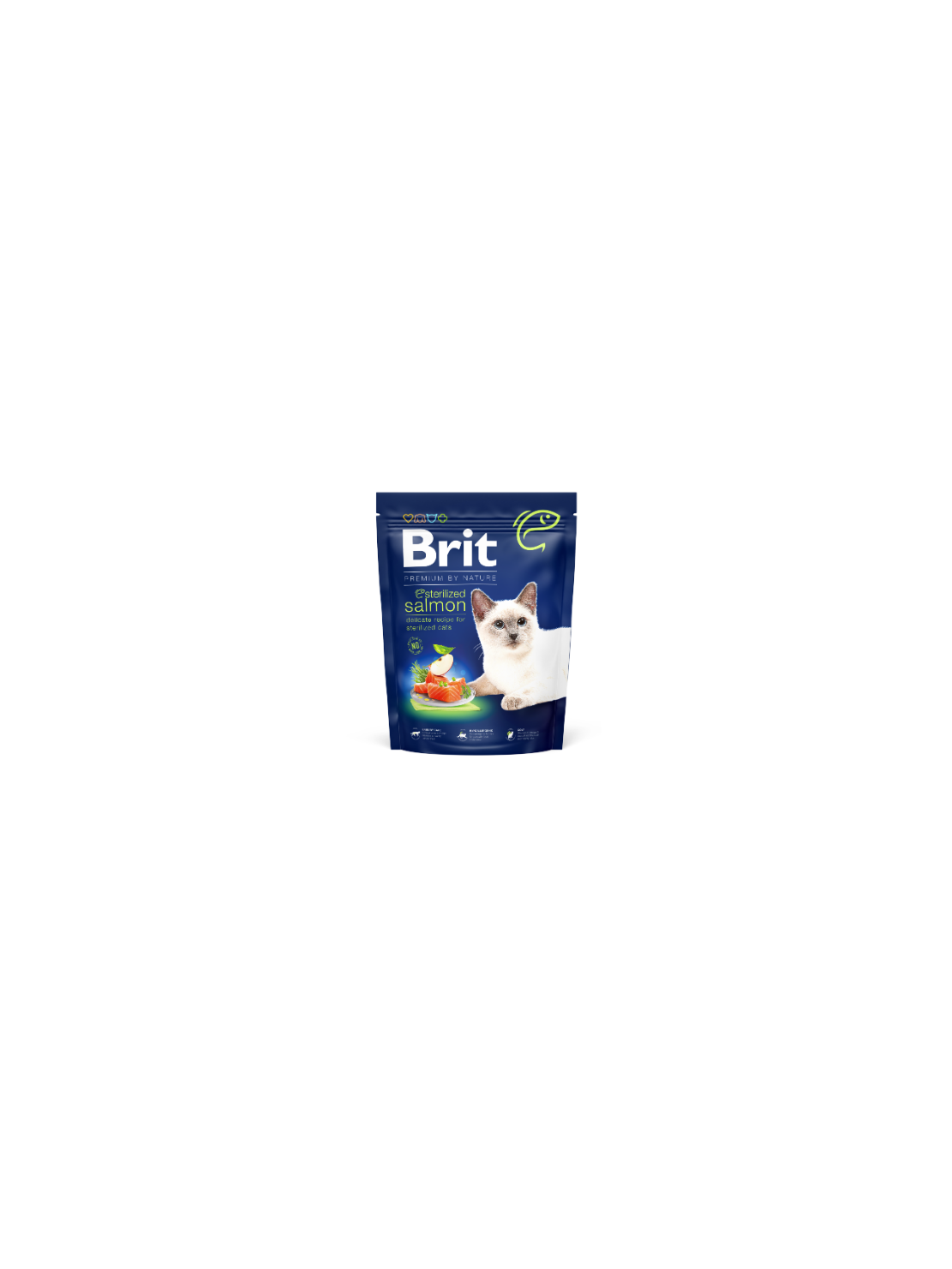 Brit Premium by Nature Cat Sterilized Salmon 300 g – Sucha karma z łososiem dla kotów sterylizowanych i kastrowanych