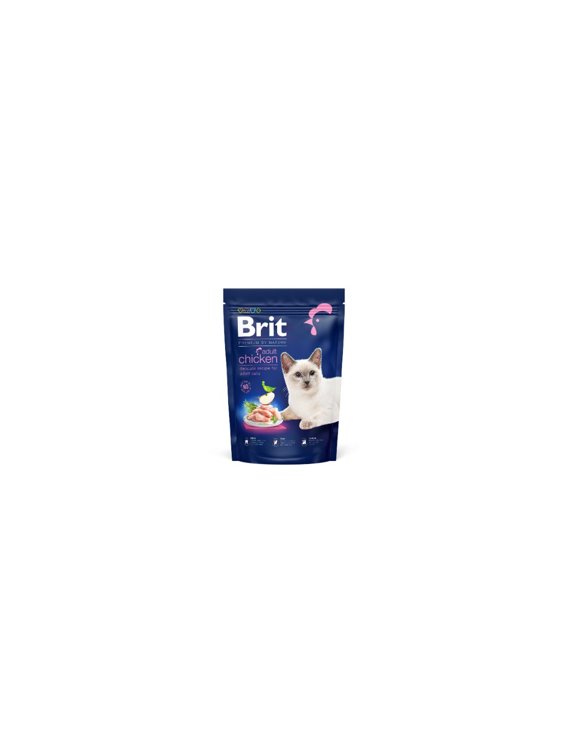 Brit Premium by Nature Cat Adult Chicken 800 g – Kompletna sucha karma z kurczakiem dla dorosłych kotów