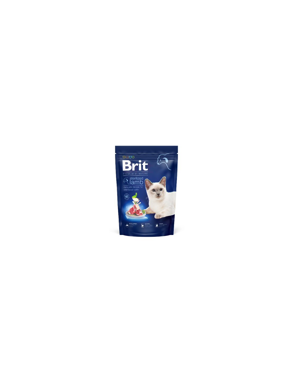 Brit Premium by Nature Cat Sterilized Lamb 800 g – Hipoalergiczna sucha karma z jagnięciną dla kotów sterylizowanych