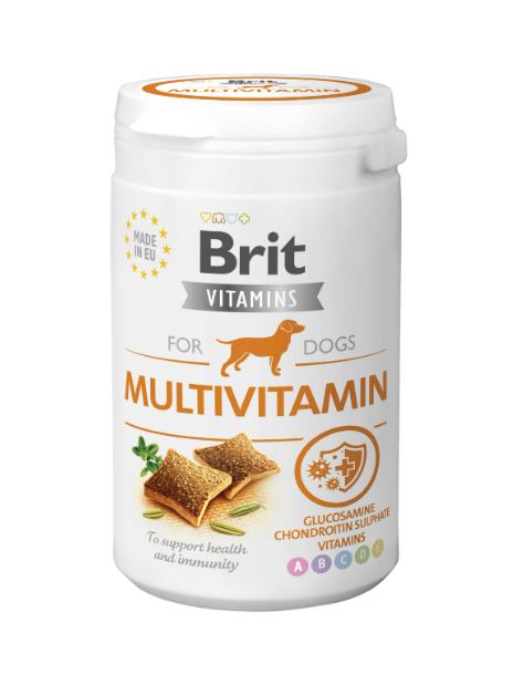 Brit Vitamins Multivitamin 150 g – Funkcjonalny przysmak witaminowy w formie półwilgotnych kąsków dla psów