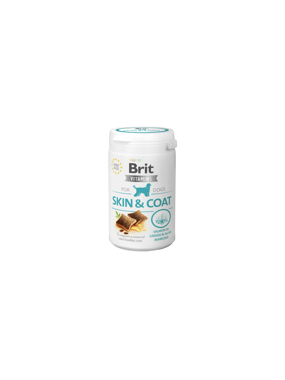 Brit Vitamins Skin & Coat 150 g – Funkcjonalny przysmak na zdrową skórę i lśniącą sierść dla psów
