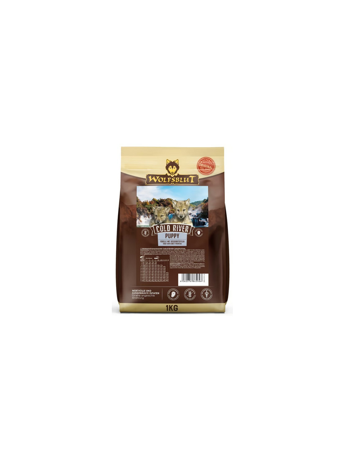 Wolfsblut Dog Cold River Puppy - pstrąg i bataty 1kg