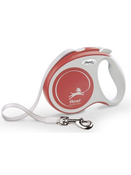 Flexi New Comfort Plus Smycz taśma S 5m jasnoczerwona