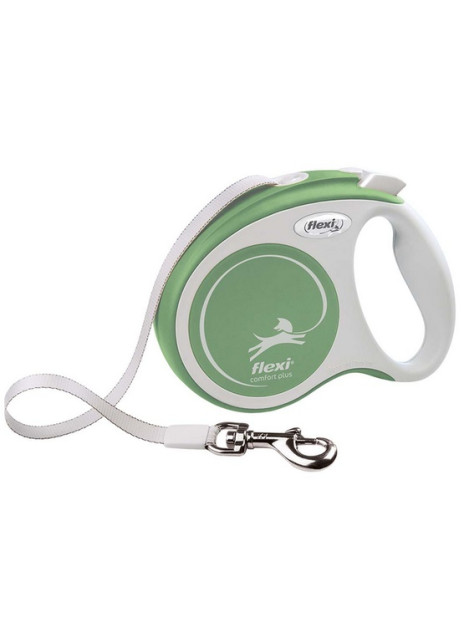 Flexi New Comfort Plus Smycz taśma XS 3m jasnozielona
