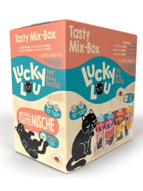 Lucky Lou Lifestage Adult Tasty Mix-Box saszetki 6x125g