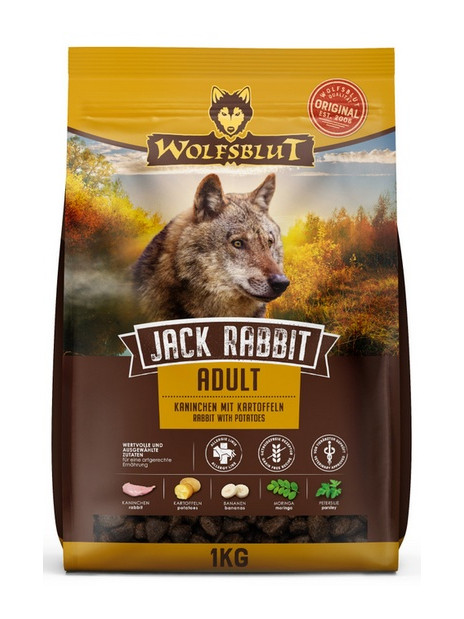 Wolfsblut Dog Jack Rabbit Adult - królik i ziemniaki 1kg
