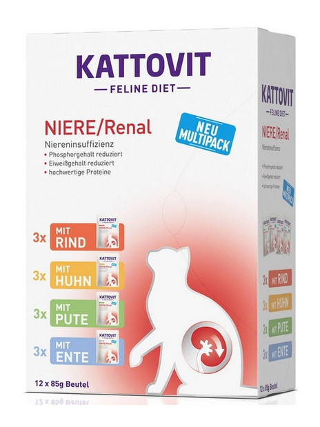 Kattovit Feline Diet Niere/Renal Multipack saszetki 12x85g