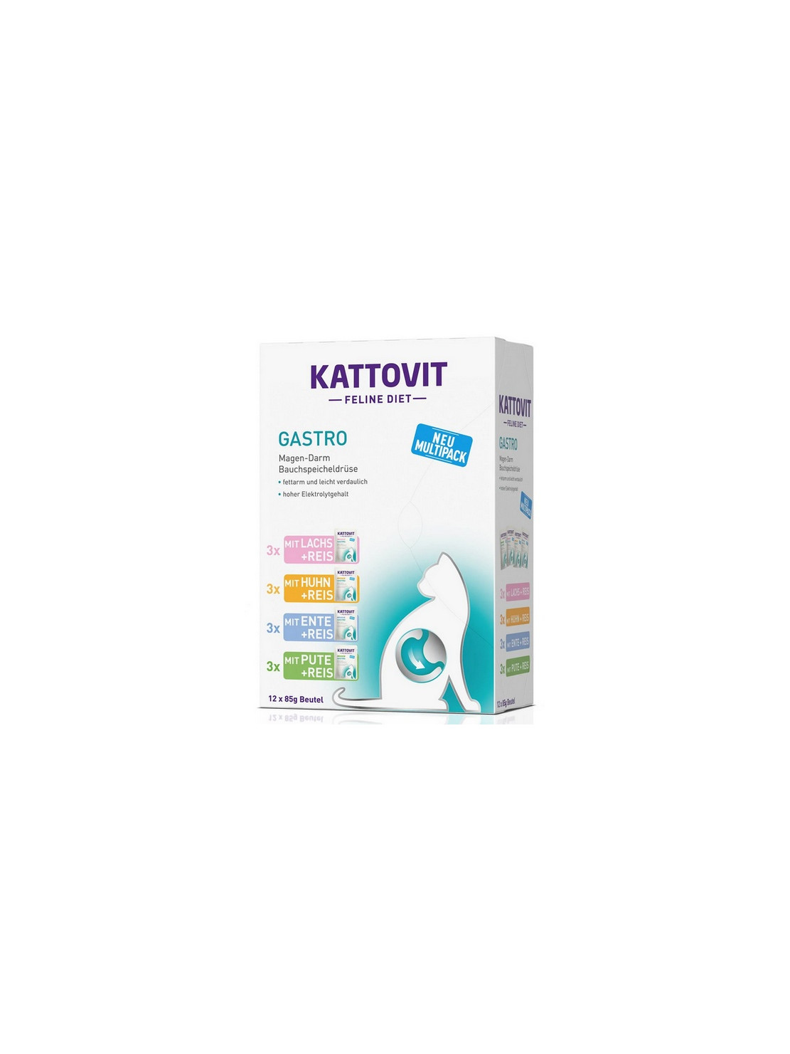 Kattovit Feline Diet Gastro Multipack saszetki 12x85g