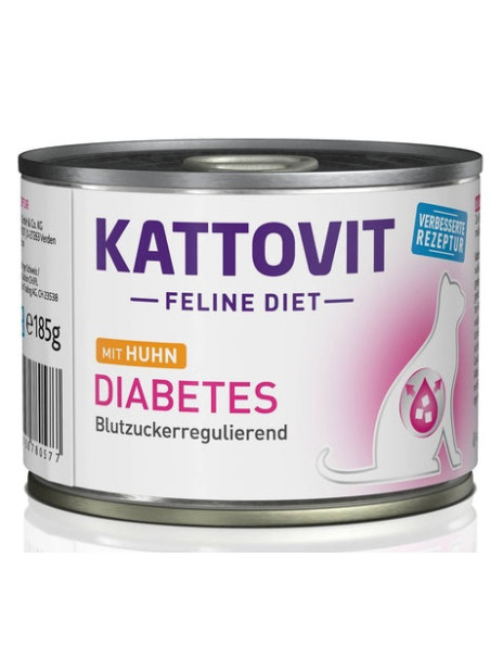 Kattovit Feline Diet Diabetes kurczak puszka 185g