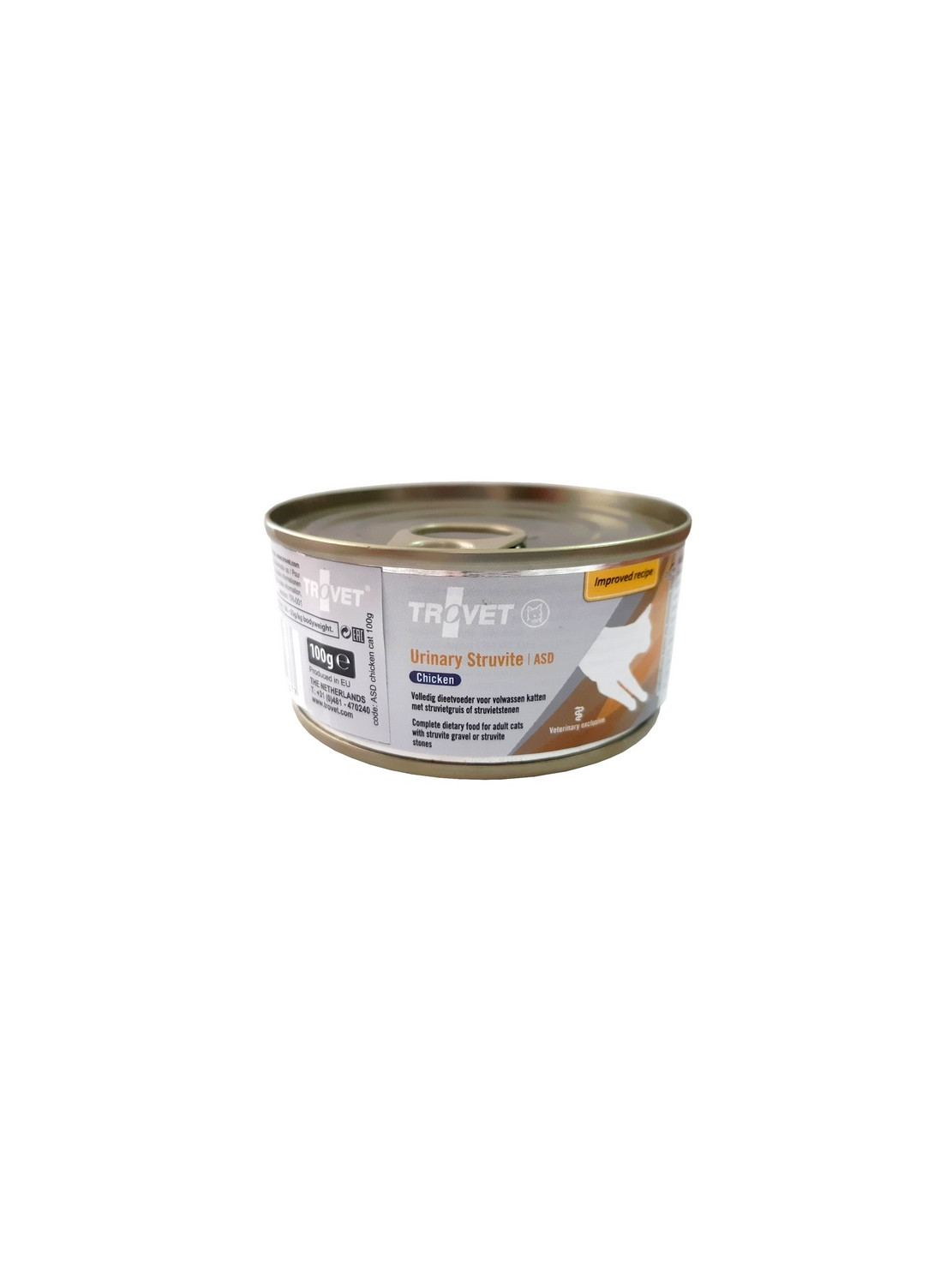 Trovet ASD Urinary Struvite dla kota kurczak puszka 100g