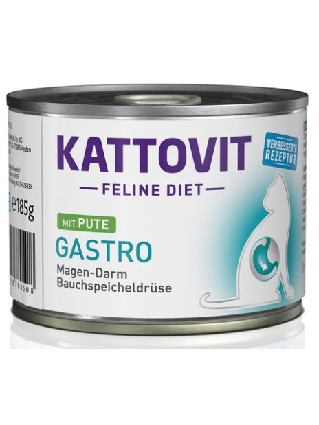 Kattovit Feline Diet Gastro indyk puszka 185g