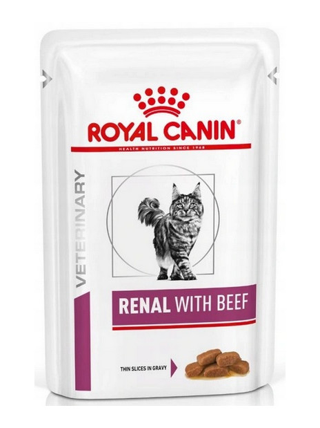 Royal Canin Veterinary Diet Feline Renal Wołowina saszetka 85g