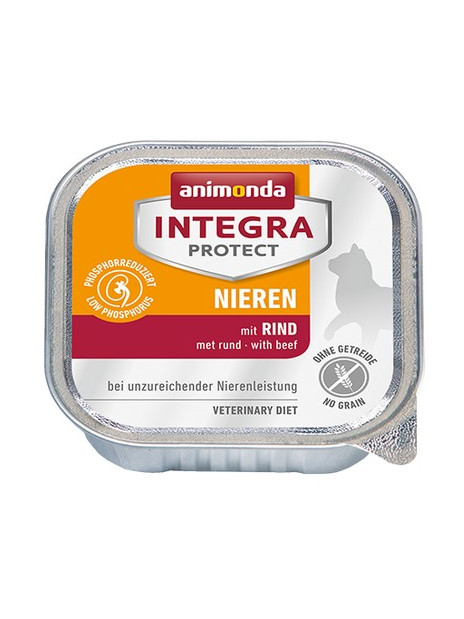 Animonda Integra Protect Nieren dla kota - z wołowiną tacka 100g