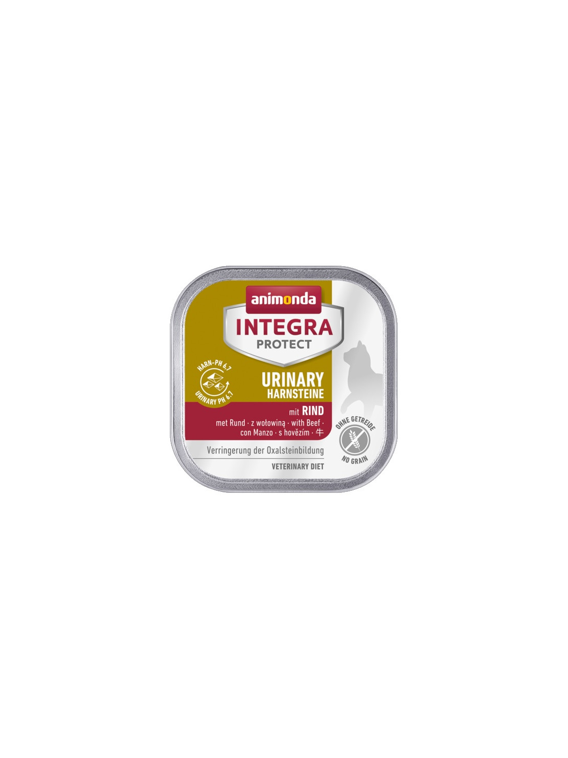 Animonda Integra Protect Urinary Harnsteine Oxalate dla kota - z wołowiną tacka 100g