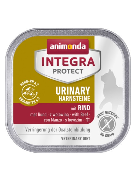 Animonda Integra Protect Urinary Harnsteine Oxalate dla kota - z wołowiną tacka 100g