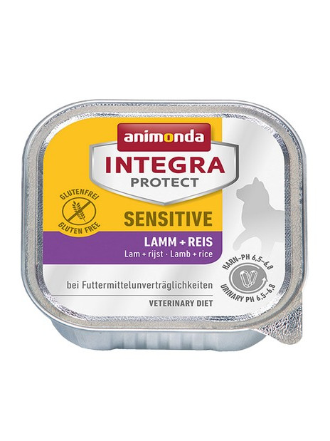 Animonda Integra Protect Sensitive dla kota - z jagnięciną i ryżem tacka 100g
