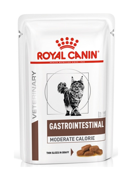 Royal Canin Veterinary Diet Feline Gastrointestinal Moderate Calorie saszetka 85g