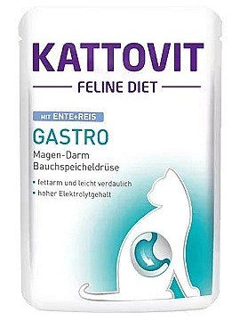 Kattovit Feline Diet Gastro kaczka i ryż saszetka 85g