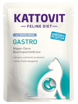 Kattovit Feline Diet Gastro kaczka i ryż saszetka 85g