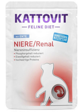 Kattovit Feline Diet Niere/Renal kaczka saszetka 85g
