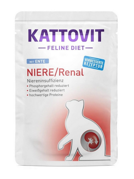 Kattovit Feline Diet Niere/Renal kaczka saszetka 85g