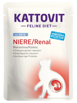 Kattovit Feline Diet Niere/Renal kaczka saszetka 85g