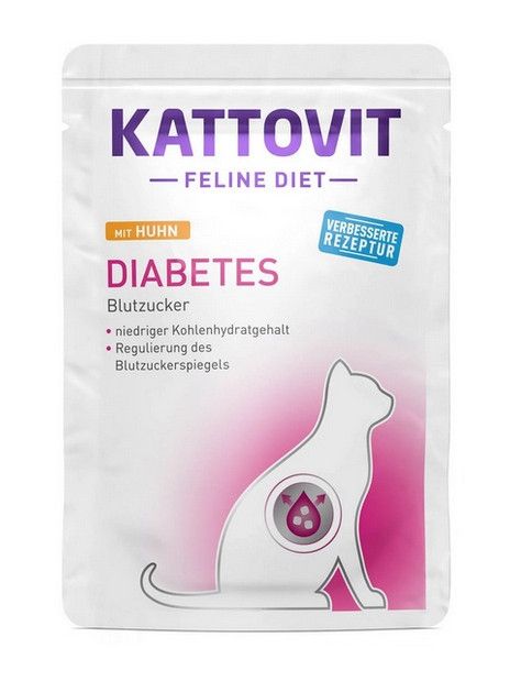 Kattovit Feline Diet Diabetes kurczak saszetka 85g
