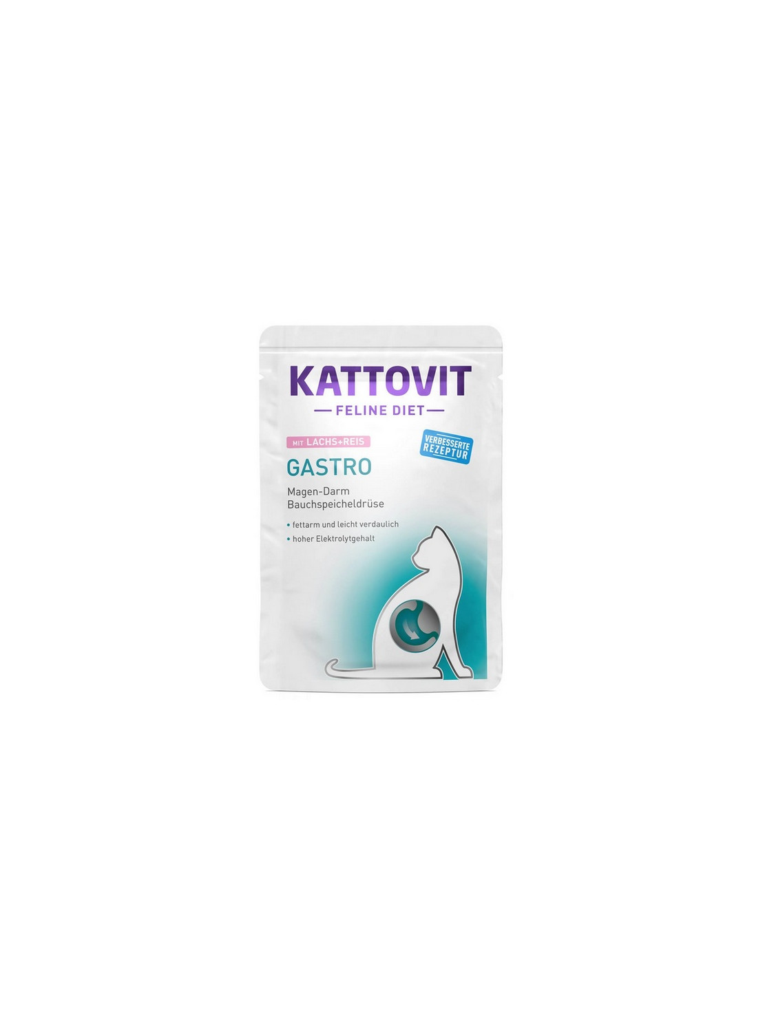 Kattovit Feline Diet Gastro łosoś i ryż saszetka 85g
