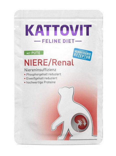 Kattovit Feline Diet Niere/Renal indyk saszetka 85g
