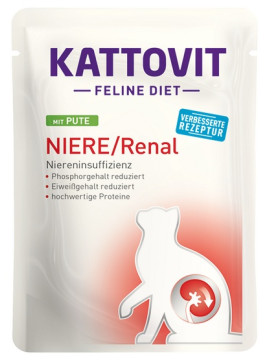 Kattovit Feline Diet Niere/Renal indyk saszetka 85g