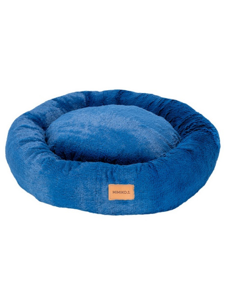 MIMIKO Pets Legowisko Shaggy okrągłe XL 75cm chabrowe