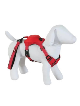 Zolux Szelki ze smyczą automatyczną Easyride XL czerwone